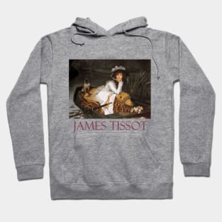 Young Lady in a Boat by James Tissot Hoodie